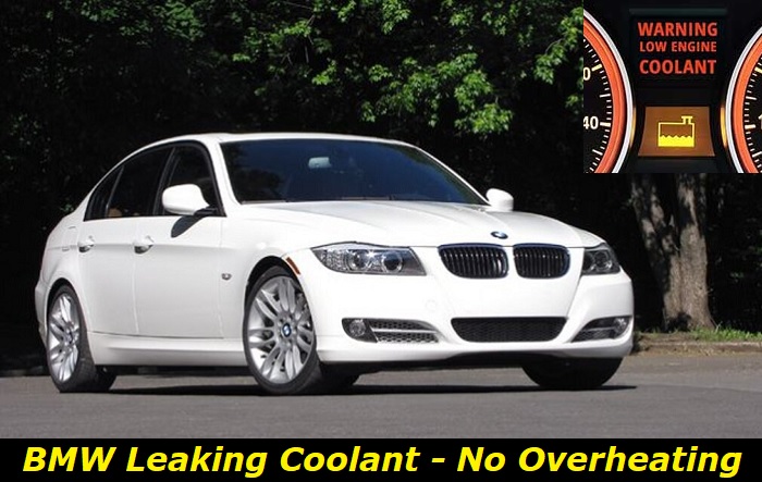 bmw leaking coolant but not overheating